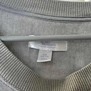 Secret Treasures Light Gray unisex Crewneck Sweater